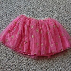 Minnie Mouse Tutu Skirt With Gold Glitter Silhouette size 4-5